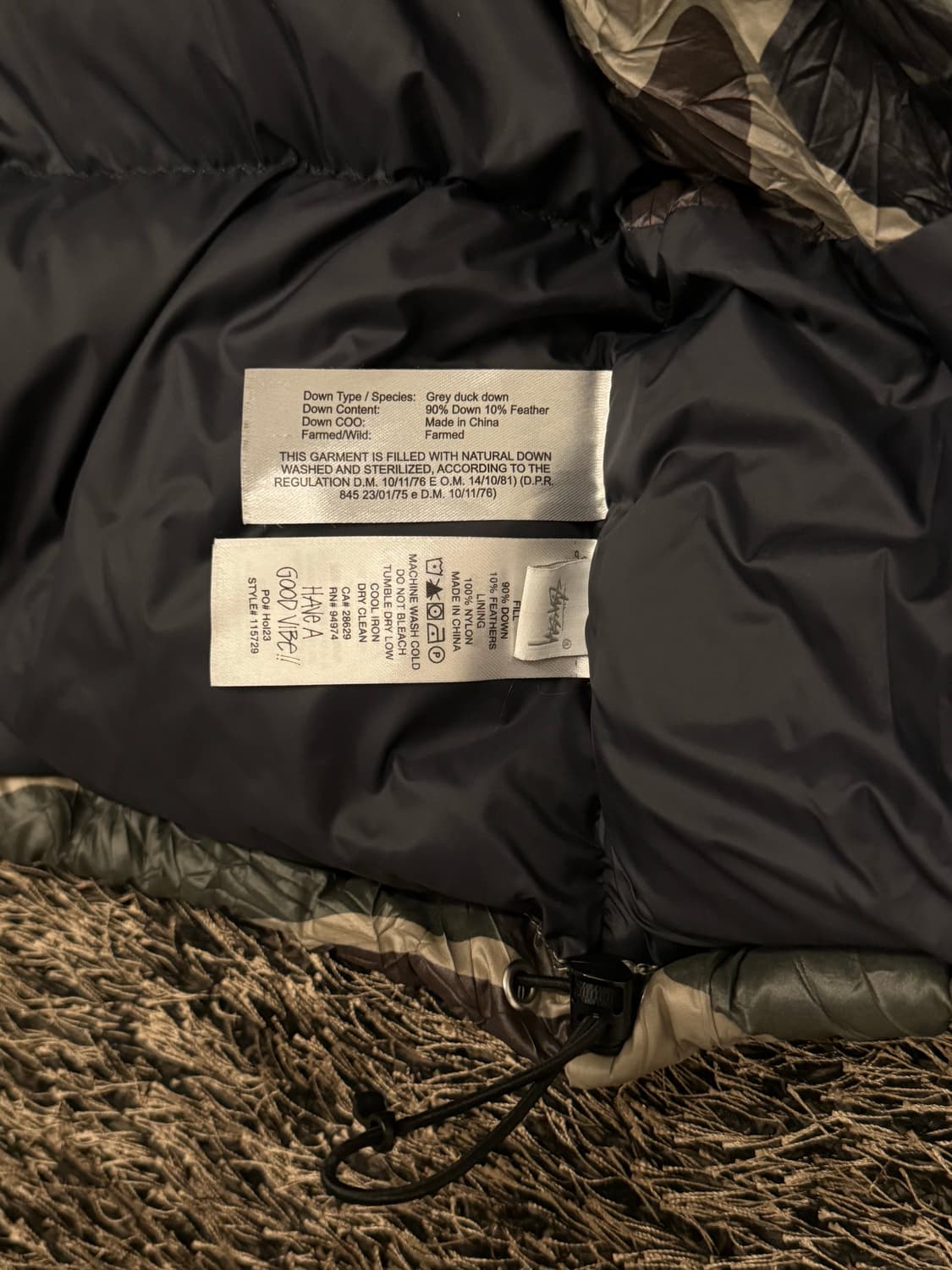 스투시 링클 푸퍼 카모 상품이미지7