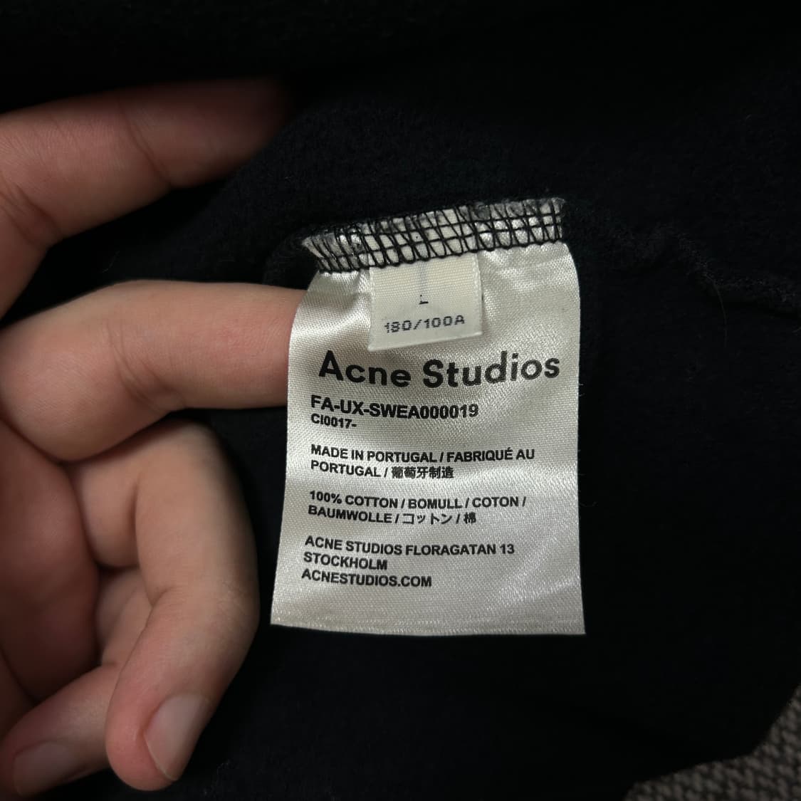 아크네스튜디오 더티크루넥 이모지 맨투맨(L) 상품이미지3