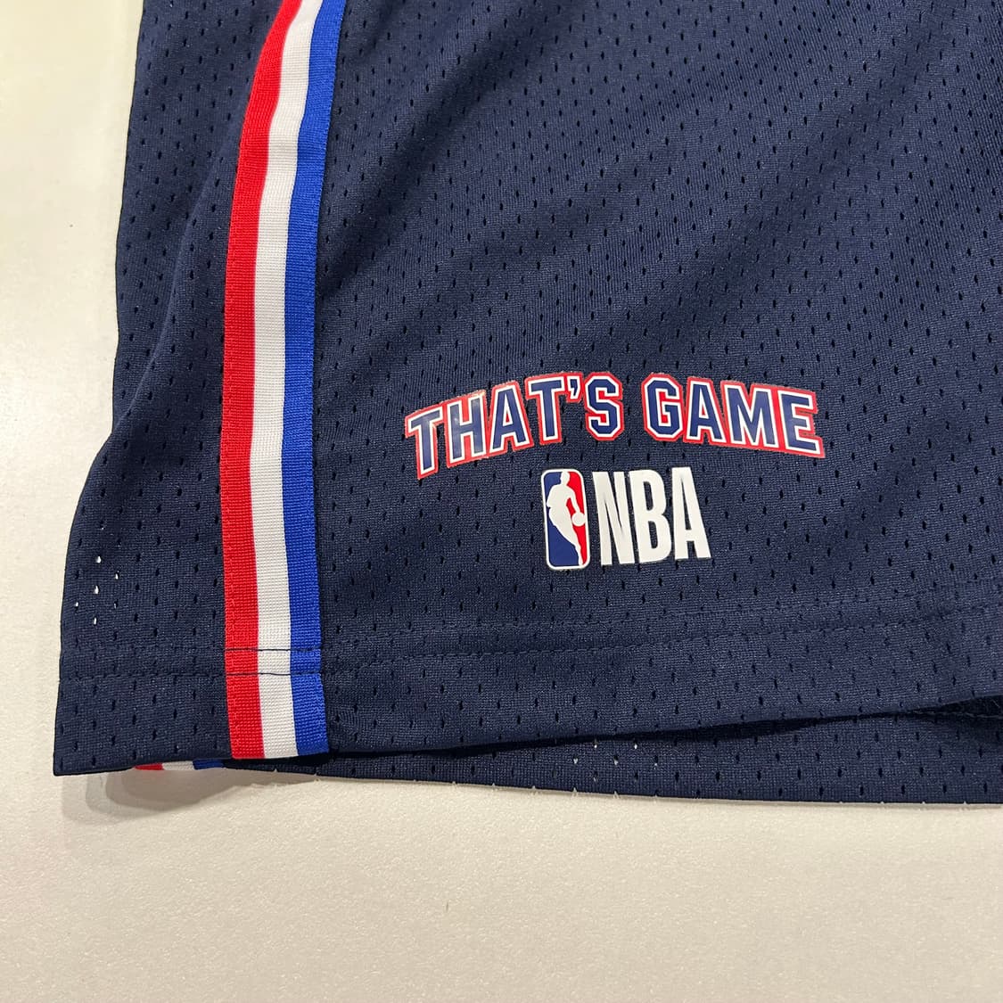 [32] NBA 75주년 농구 반바지 네이비 삼선 트랙 A945 상품이미지3