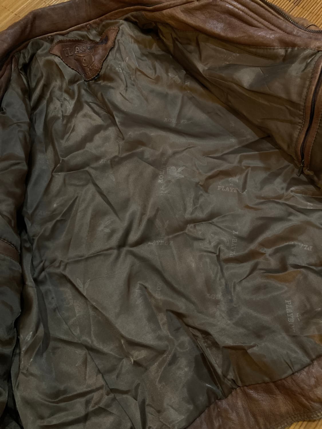 플레이보이 90‘s 램스킨 레더자켓 상품이미지10