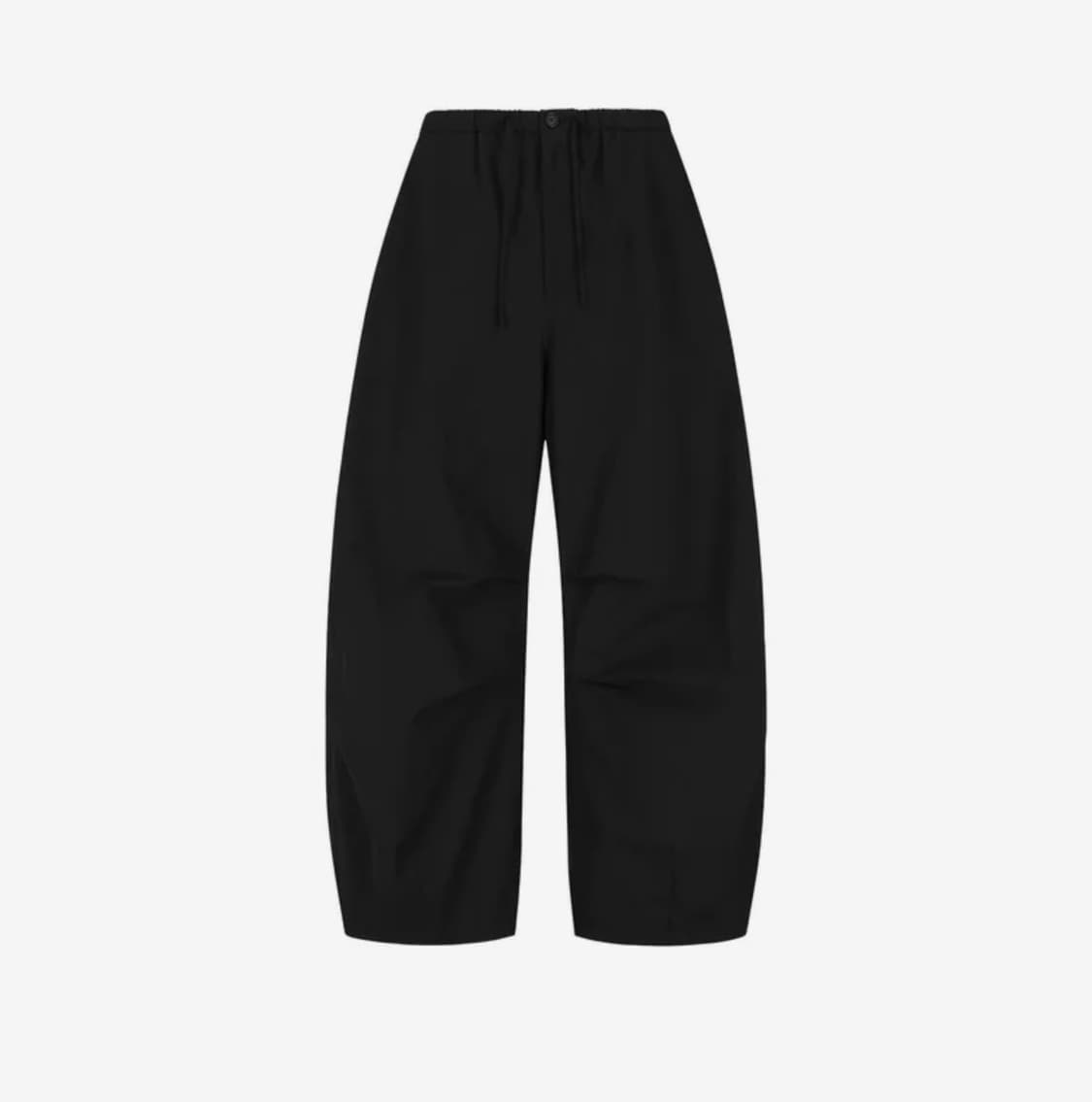 DRAWSTRING WIDE FATIGUE PANTS (black M) 상품이미지1