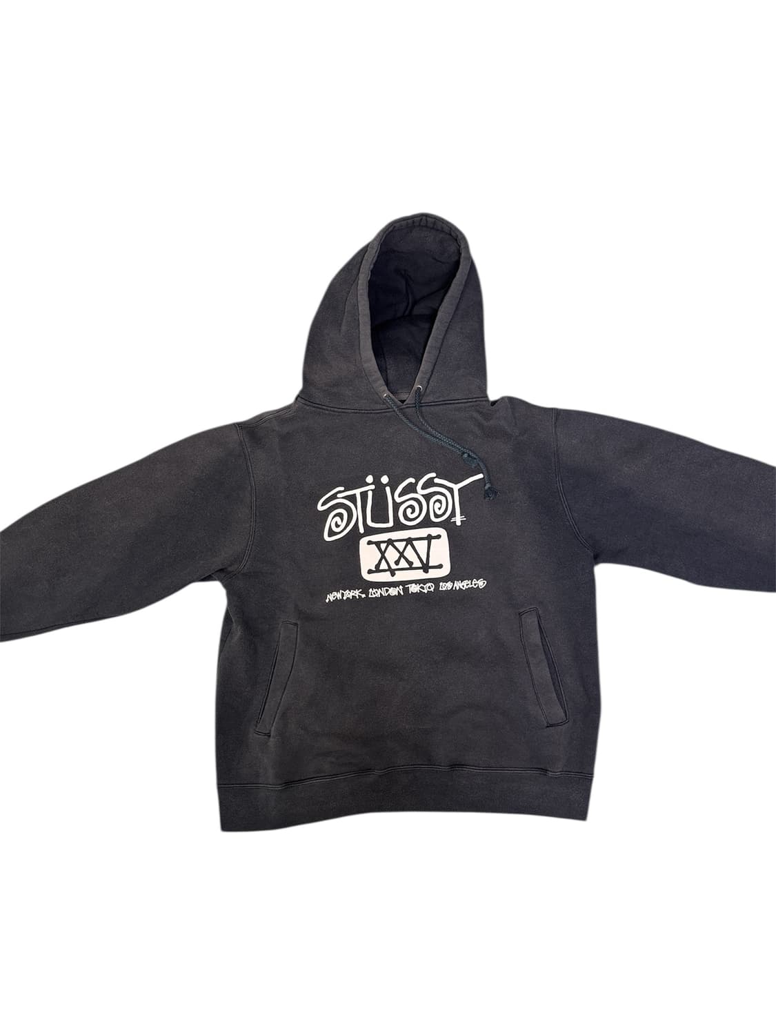 빈티지 00s 스투시 25주년 기념 후드티 S 상품이미지7