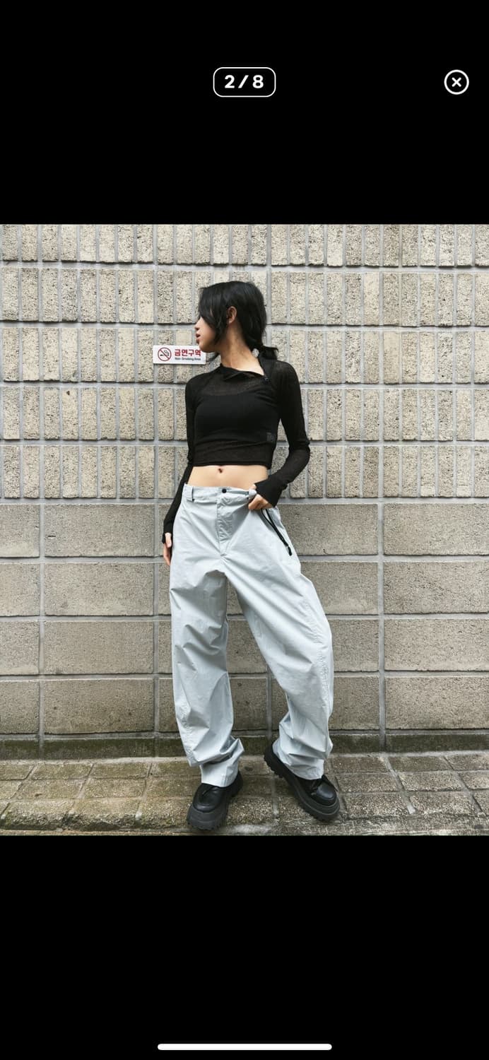 혜인서 와이드 윈드브레이커 팬츠 상품이미지2