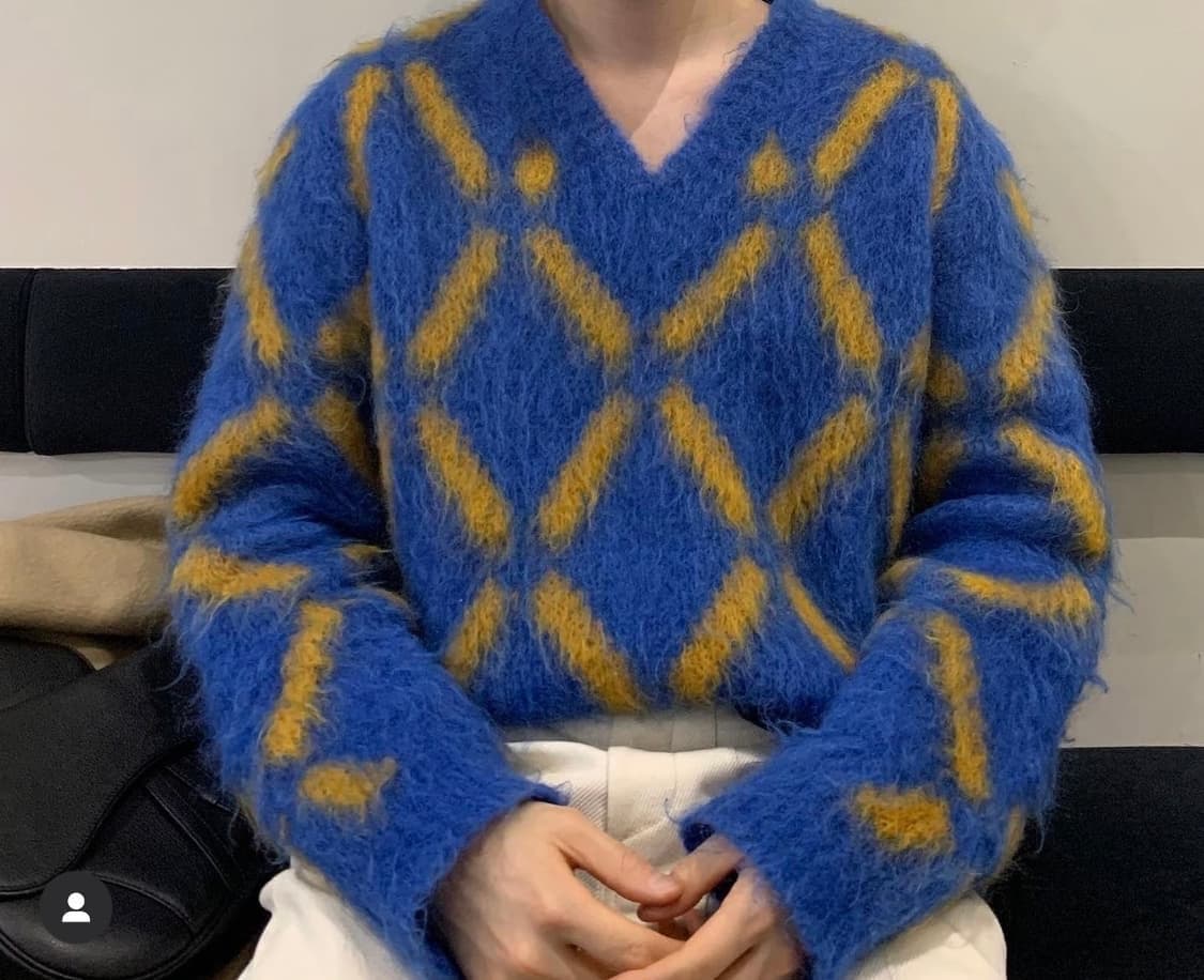 46/ 마르니 다이아 모헤어 니트 상품이미지3