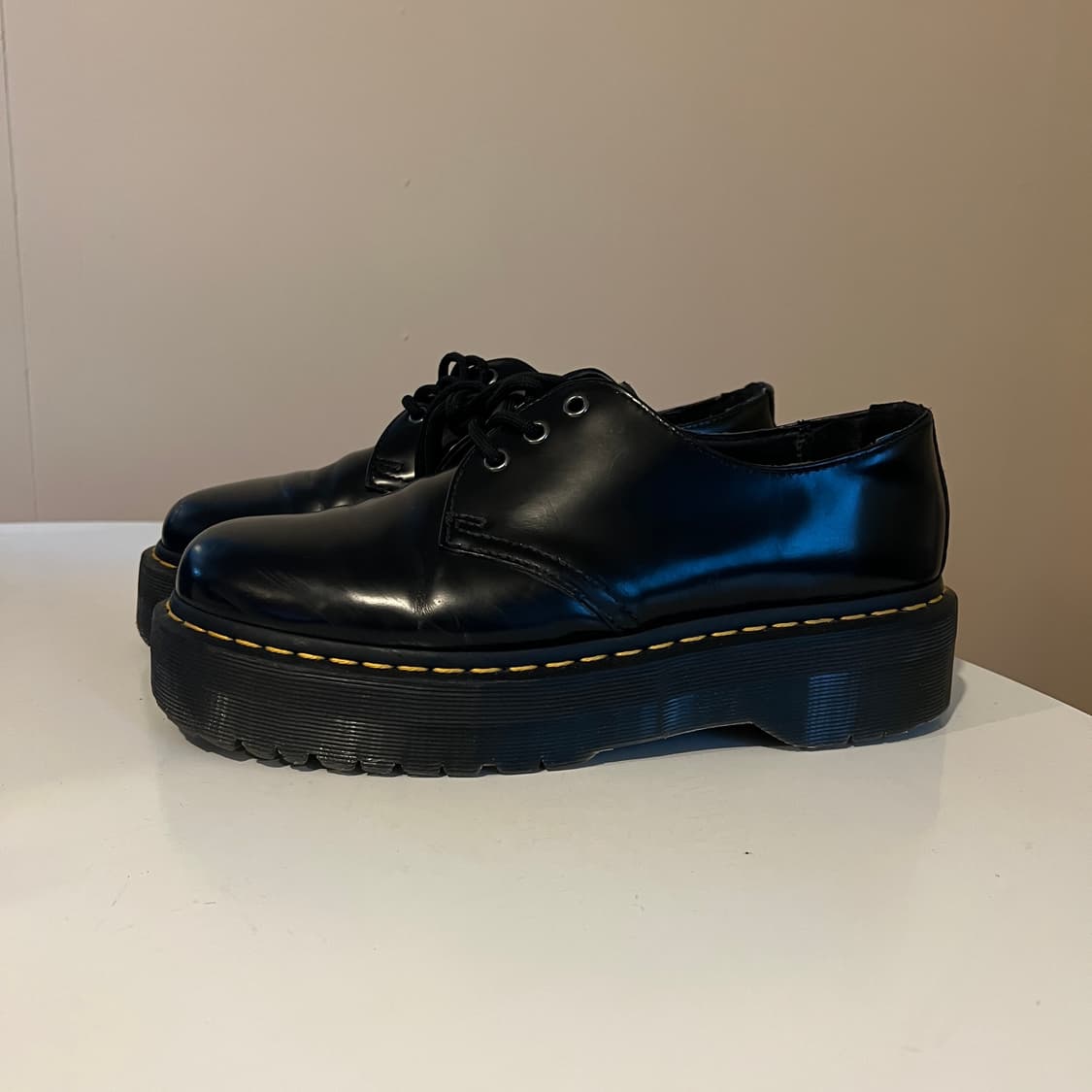 닥터마틴 1461 쿼드 블랙 스무스 더비 슈즈 상품이미지2