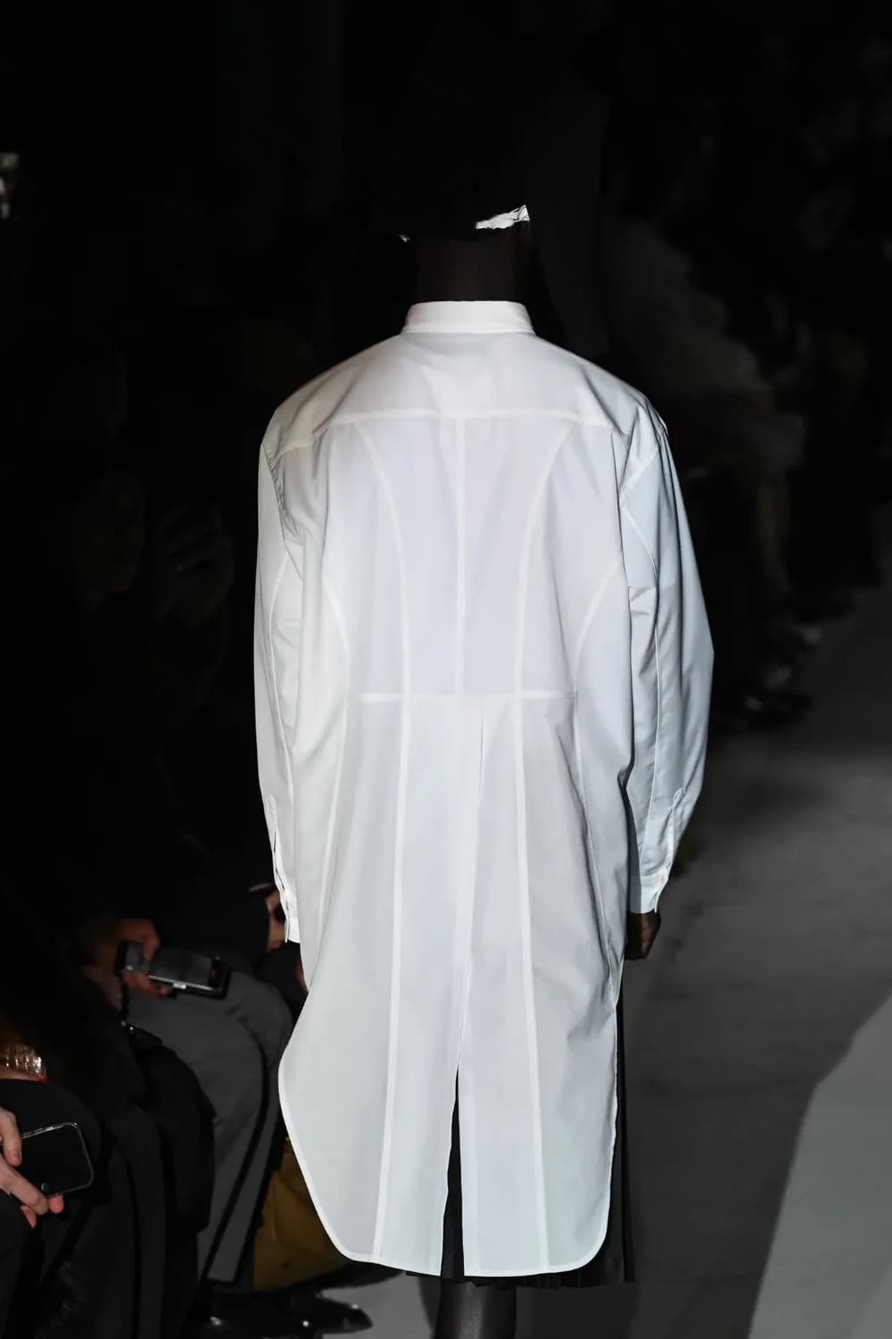 24aw 꼼데가르송 옴므플러스 연미 폴리셔츠 s 상품이미지5