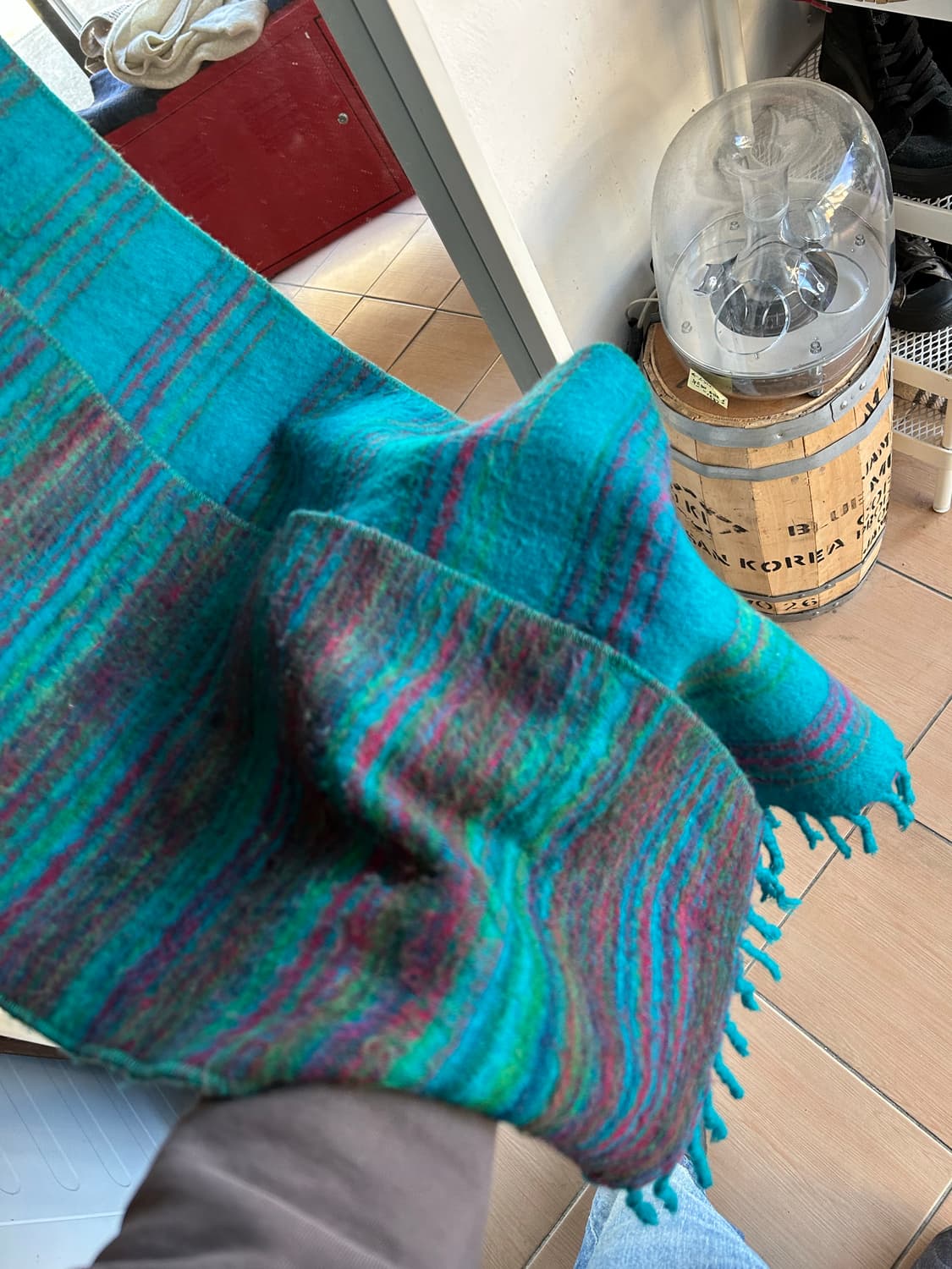 빈티지 멀티컬러 울 머플러 상품이미지3