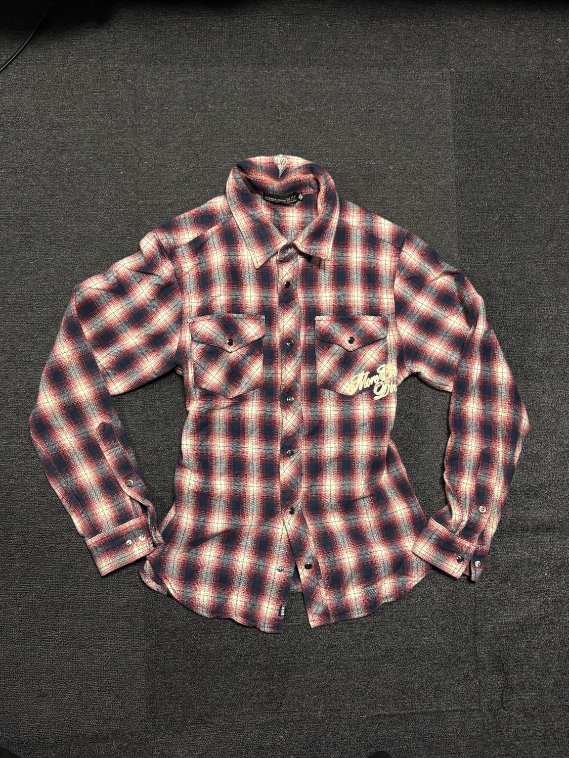 Y2K rock Punk flannel shirt 상품이미지2