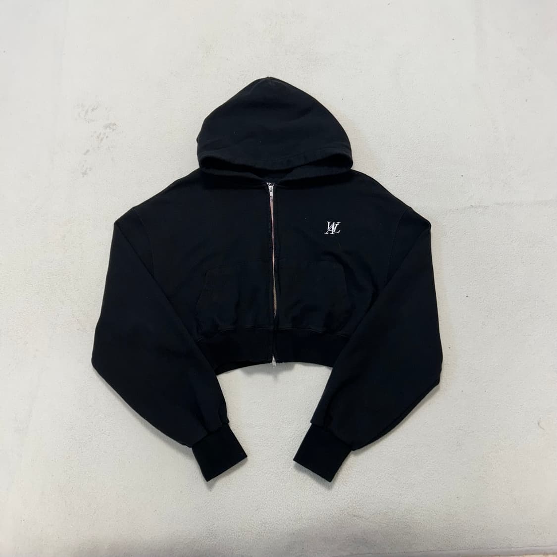 wooallong Crop 2way Hoodie Zip-up 상품이미지4