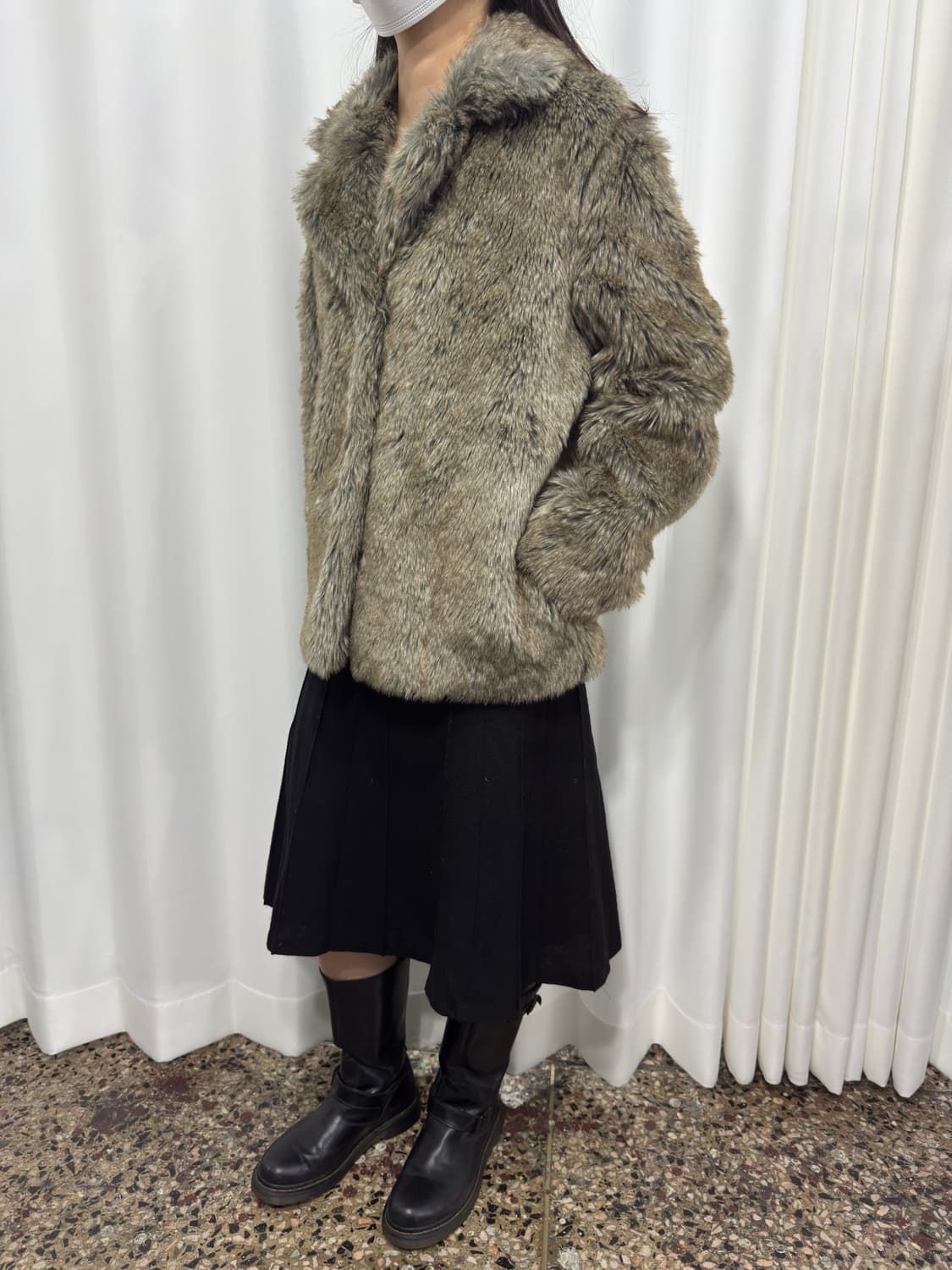 fake fur jacket 상품이미지4