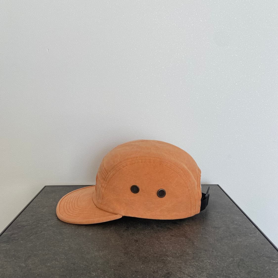 슈프림 스톤 워시드 오렌지 박스로고 캠프캡 모자 상품이미지2