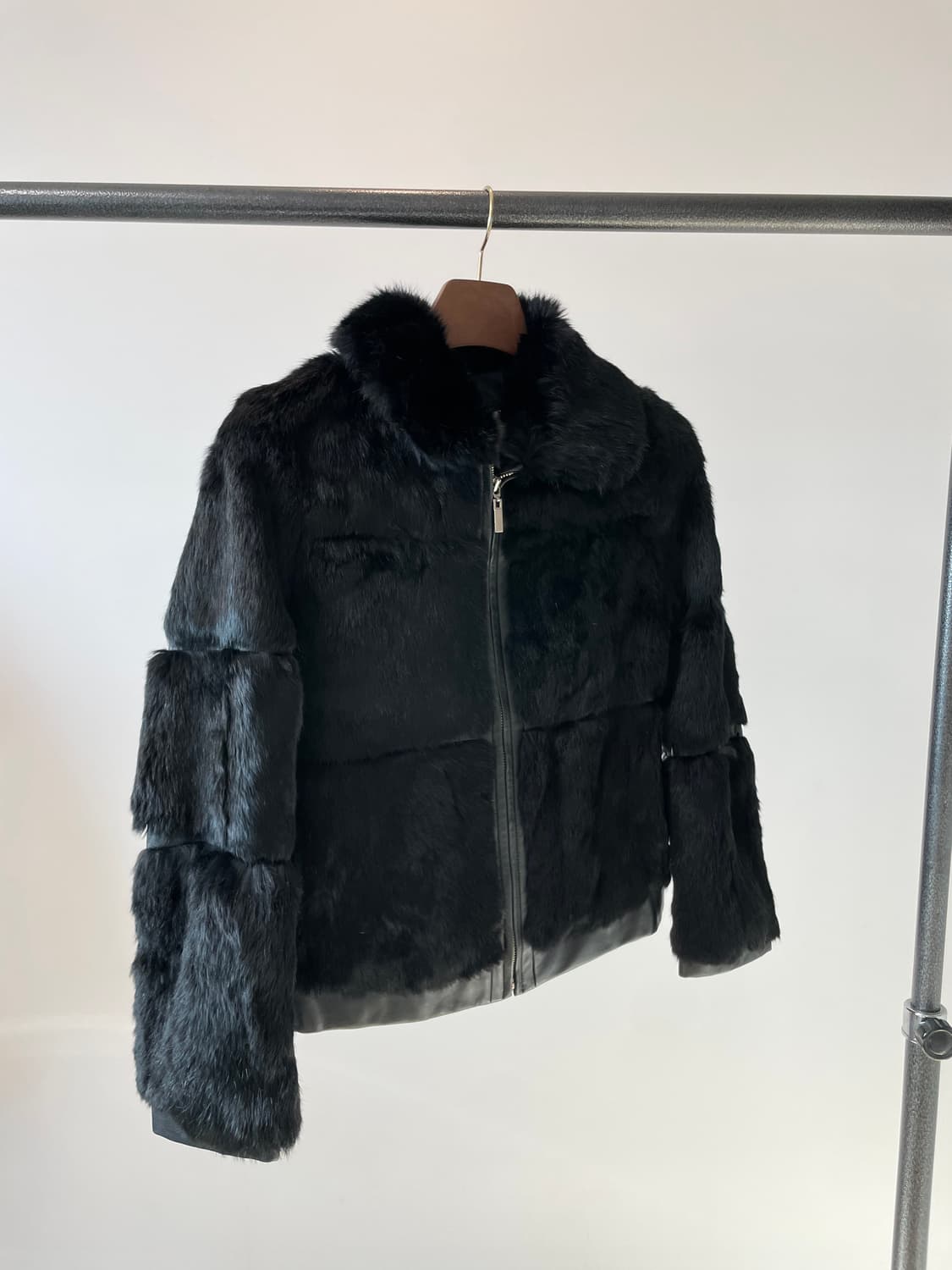 Capacci 양가죽 블랙 퍼 자켓 상품이미지2