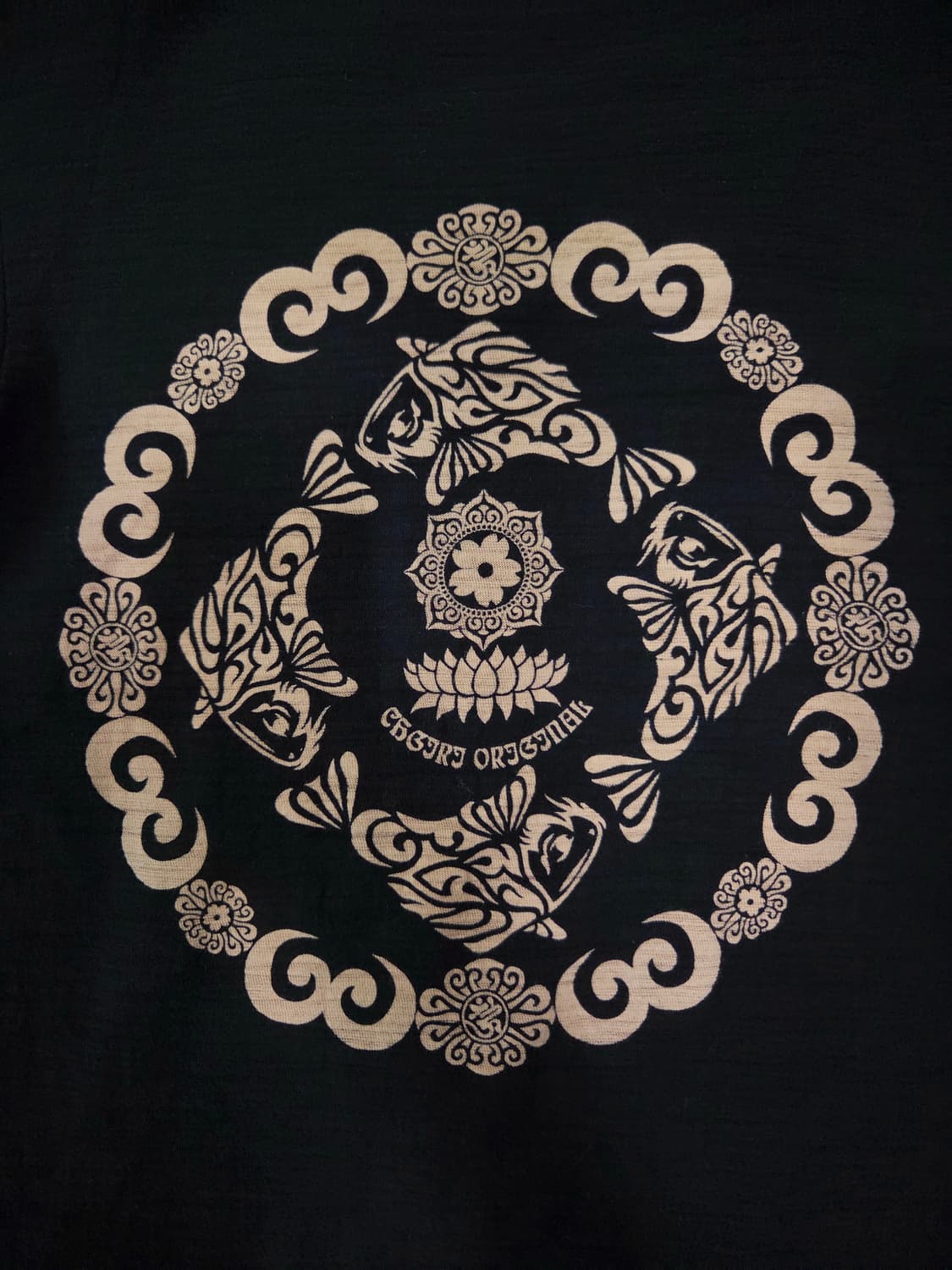 CHICIRI JAPAN 블랙 자수 롱 슬리브 티셔츠 상품이미지5