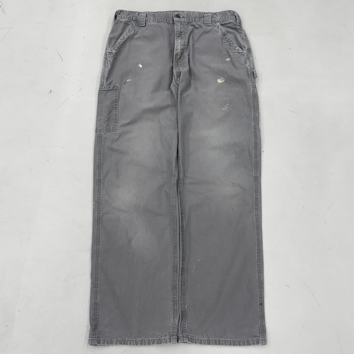 칼하트 OG 가죽패치 카펜터 페이딩 와이드 워크팬츠 상품이미지2