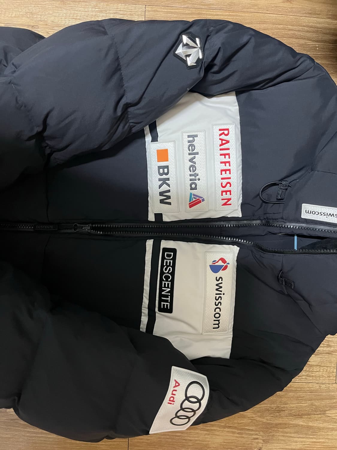 데상트 남녀공용 롱패딩 다운 패딩 아우디 레플리카 스키 90 95 S M 상품이미지4