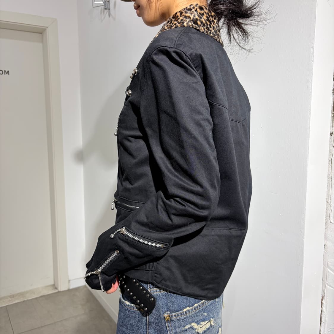 펑크 레오파드 라이더 자켓 상품이미지4