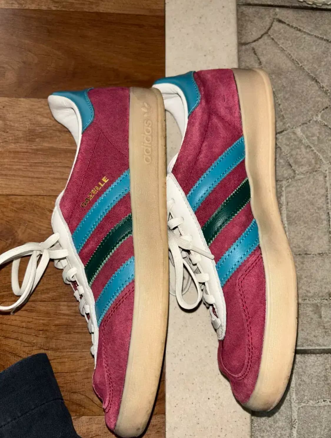 아디다스 가젤 버건디 컬리지에이트 265 상품이미지2