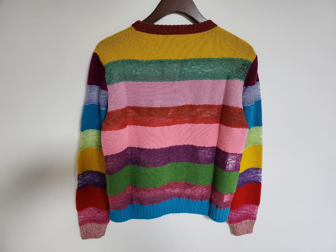 [L] 구찌 고양이 자수 레이스 여성 니트 457430 X5L48 상품이미지5