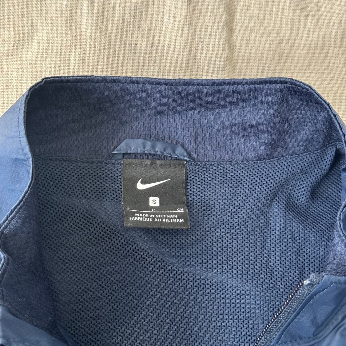 나이키 삥줄 나일론 네이비 바람막이 S 상품이미지4