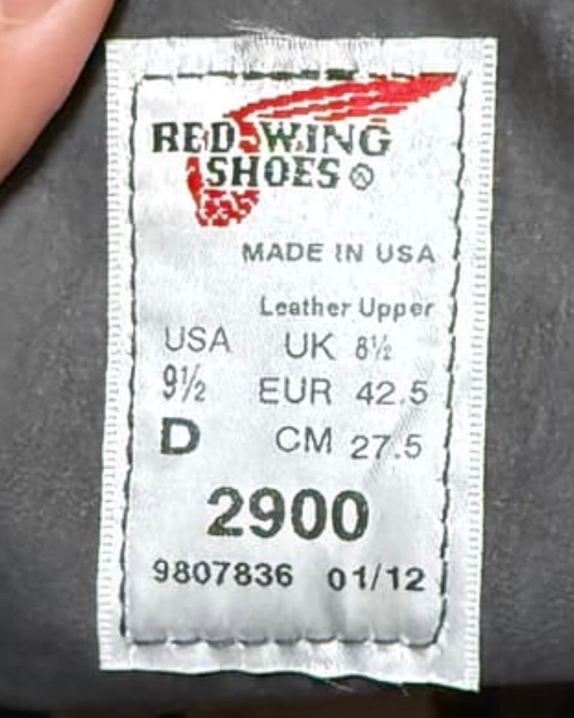 [레드윙/데드스탁] 2900 라인맨 / 9.5d 상품이미지8