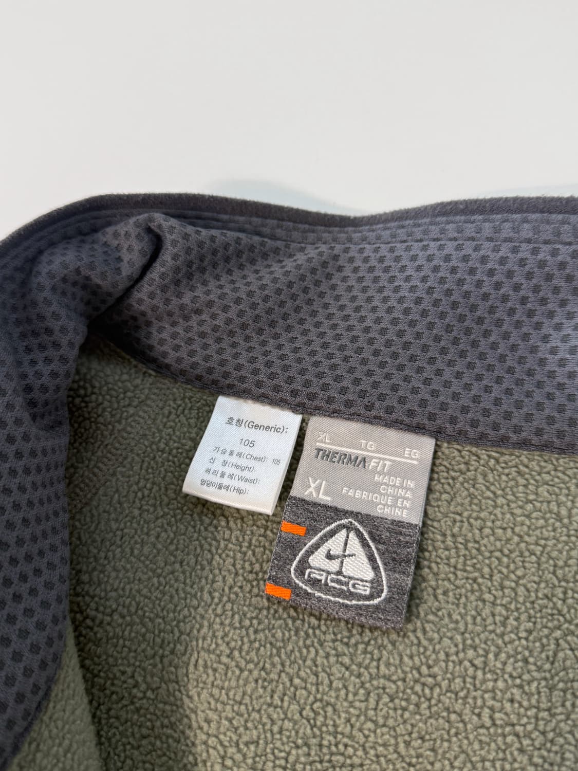 나이키 ACG 루즈핏 00‘s 카키 플리스 테크 하프집 자켓 상품이미지7