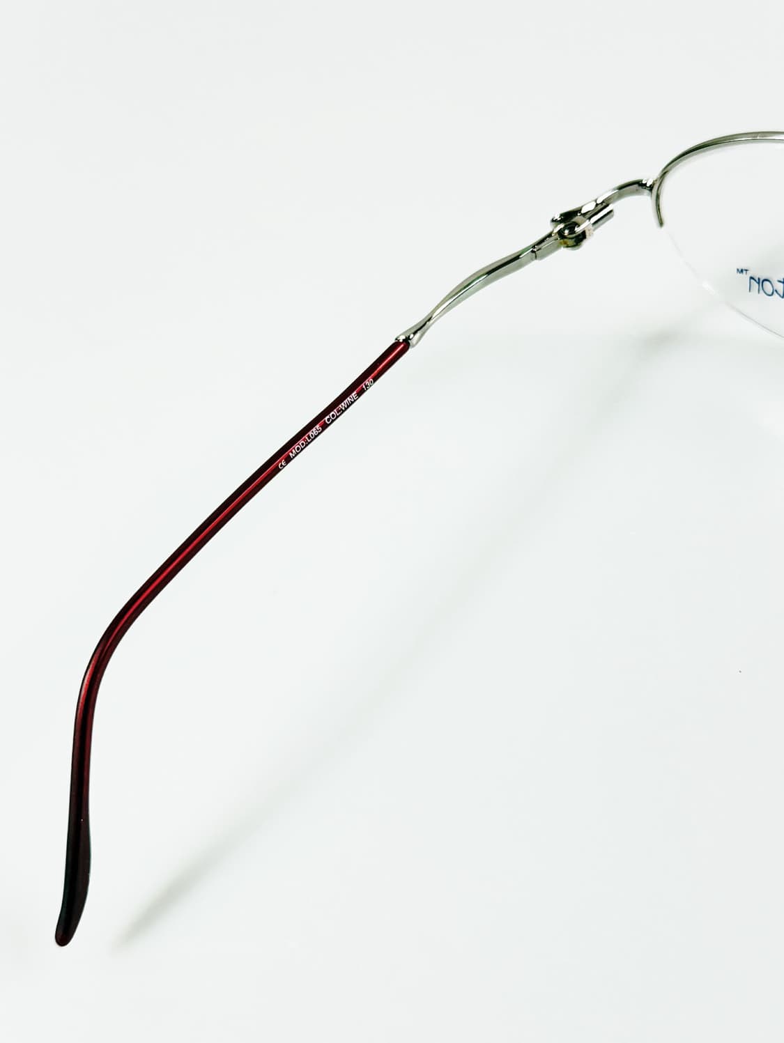 90s LAUREN HUTTON 실버톤 오벌 반무테 빈티지 안경 상품이미지7