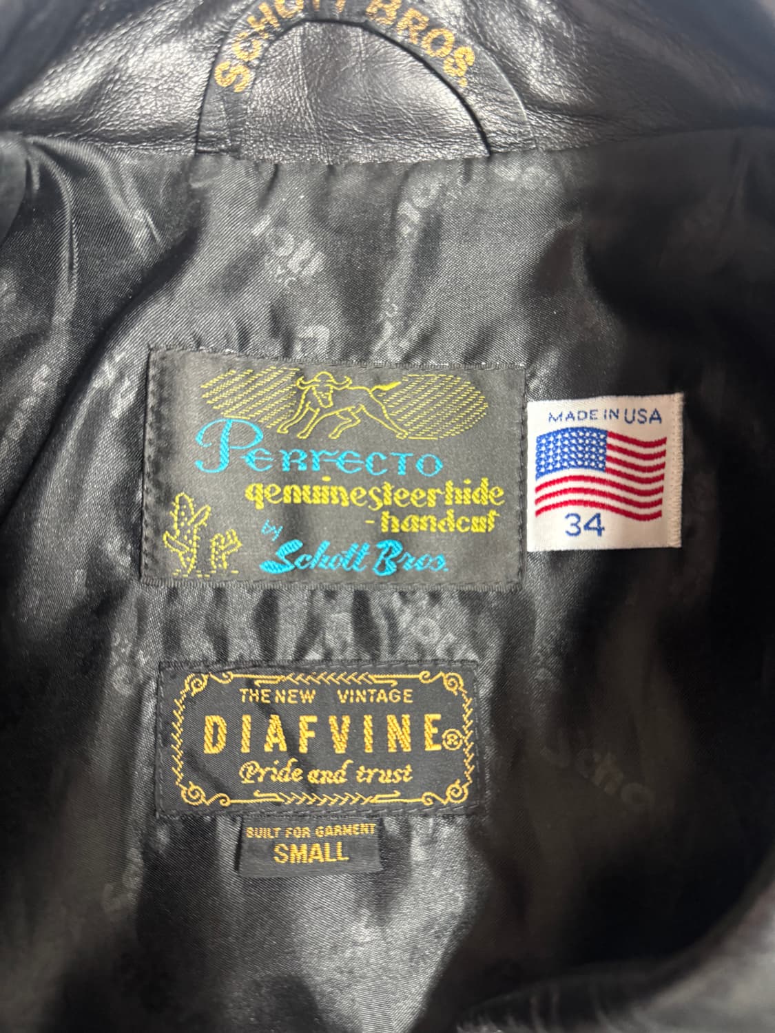 Schott NYC x DIAFVINE 626 VINTAGE RIDERS 상품이미지5