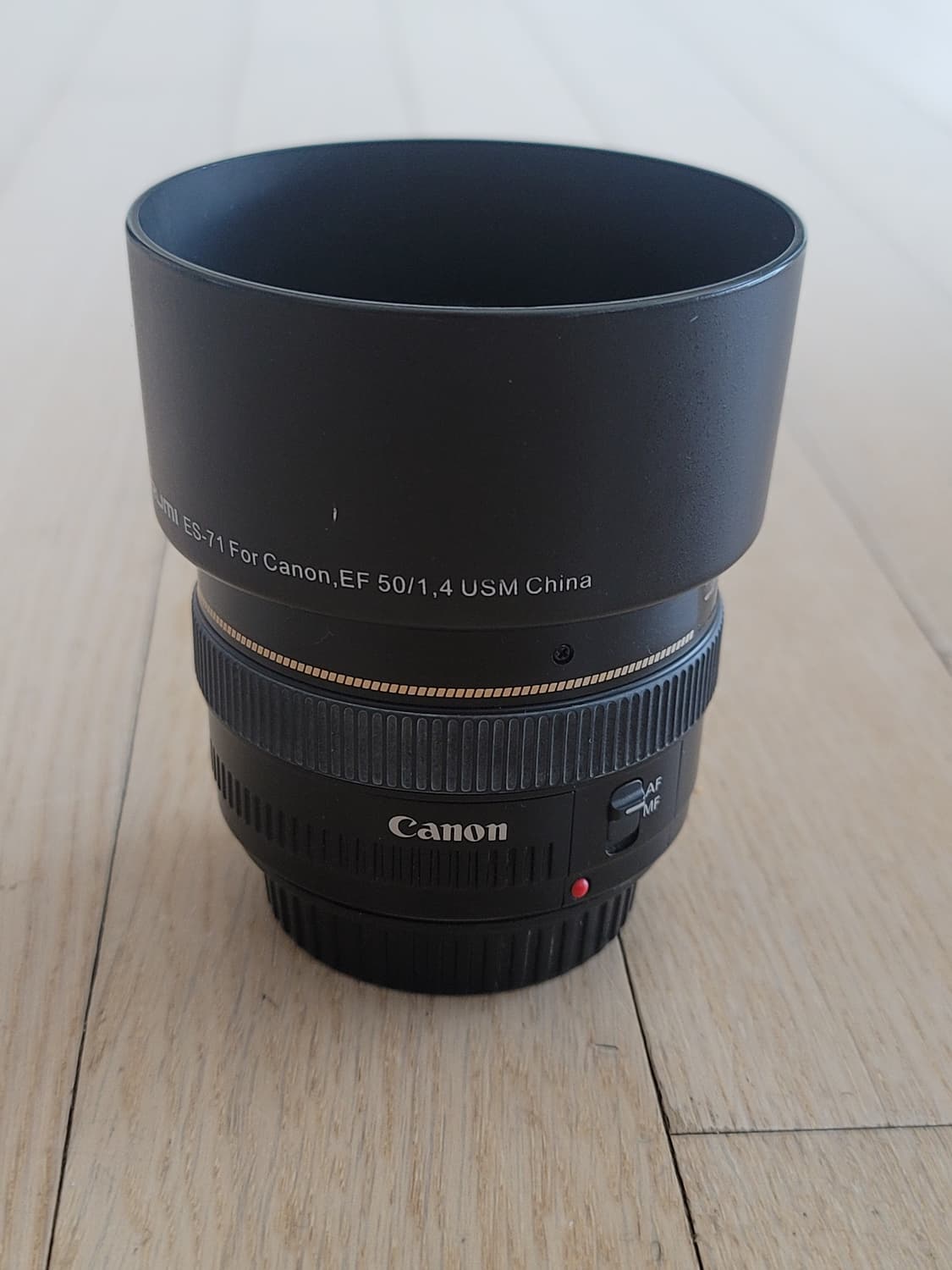 캐논 EF 50mm f1.4 USM 50.4 단렌즈 (쩜사)렌즈+ 후드 상품이미지8