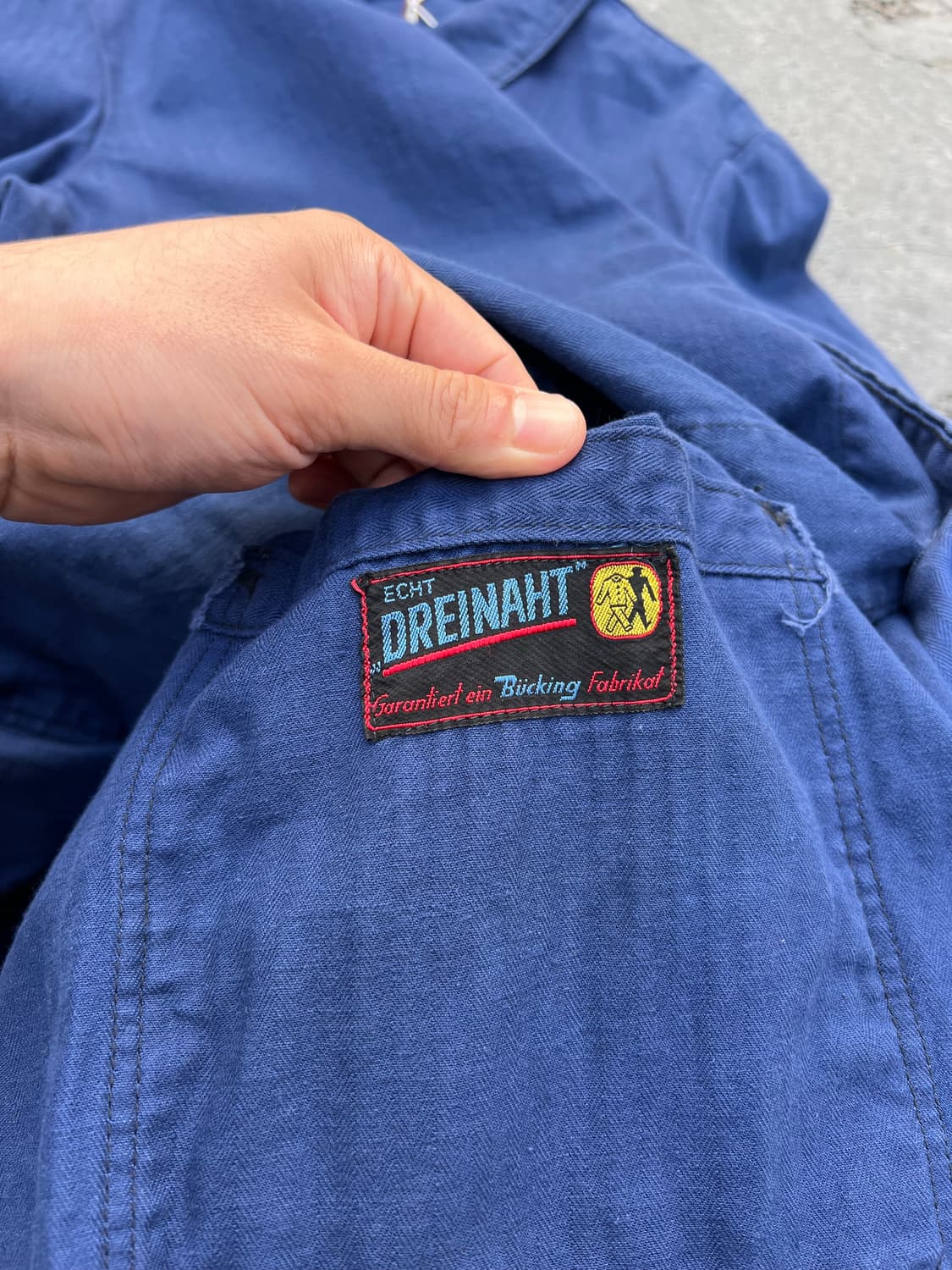 OLD VINTAGE BUCKING HBT 헤링본트윌코튼 프렌치워크자켓 상품이미지3