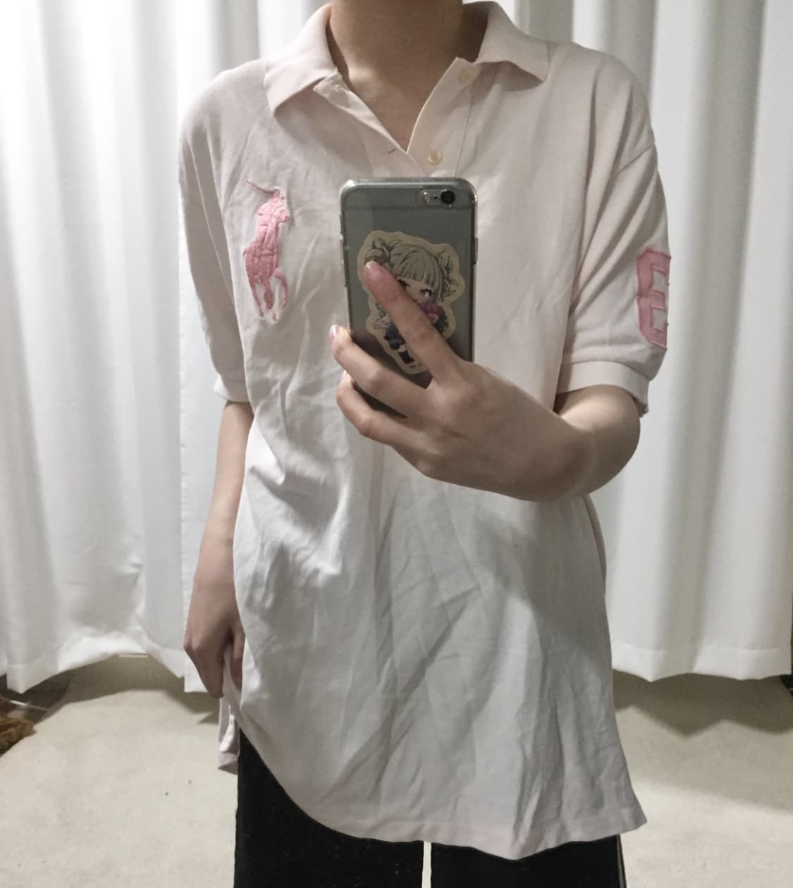 폴로 랄프로렌 딸기우유 핑크 빅포니 치프키프 카라 PK 반팔 티 상품이미지1