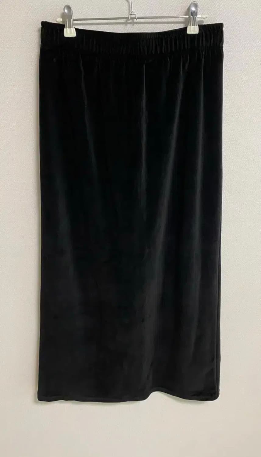 베이지보울 밴딩 벨벳 스커트 상품이미지1