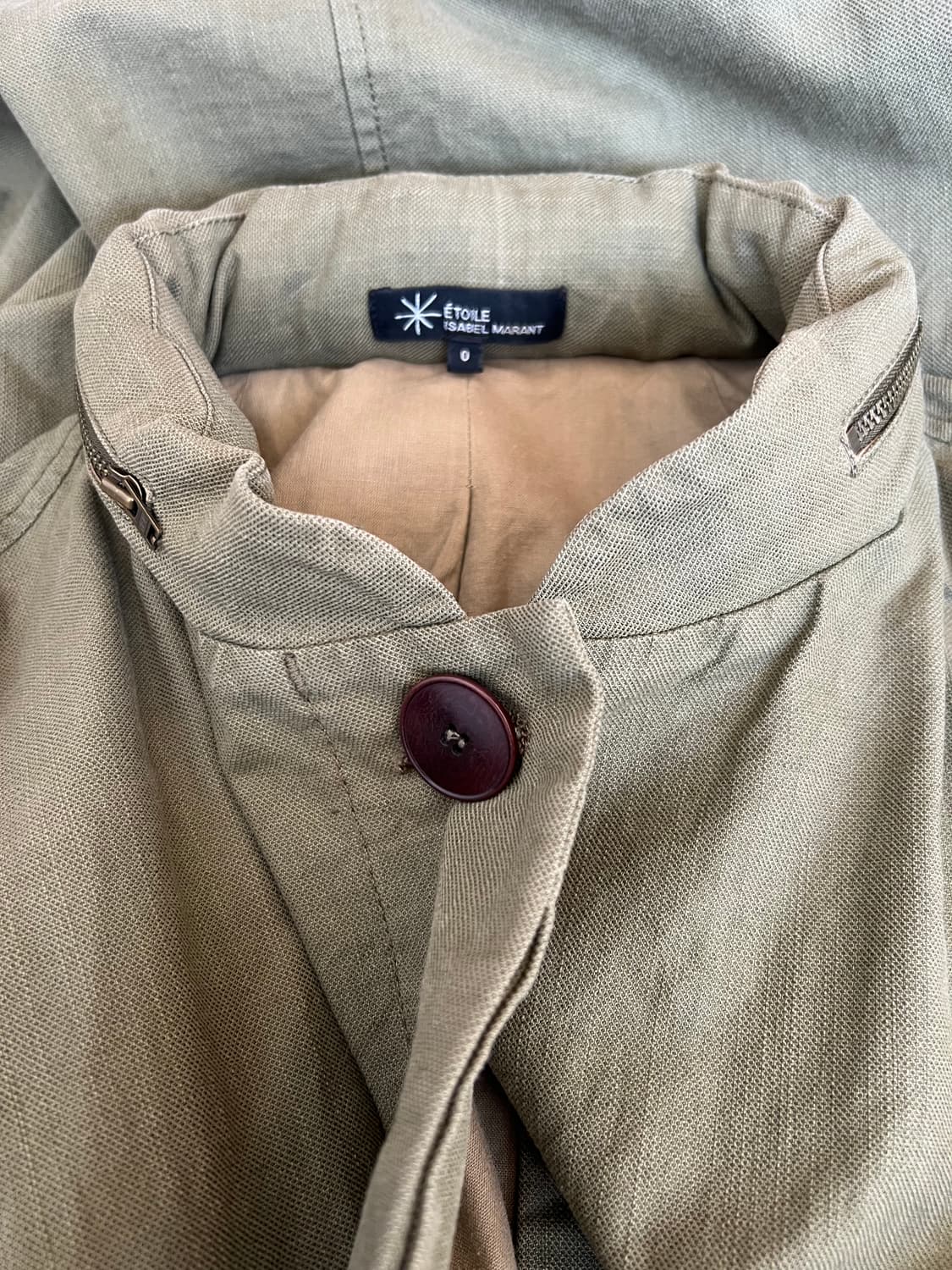 이자벨마랑 에뚜왈 여성 카크 후드집업점퍼 코튼린넨야상점퍼 상품이미지5