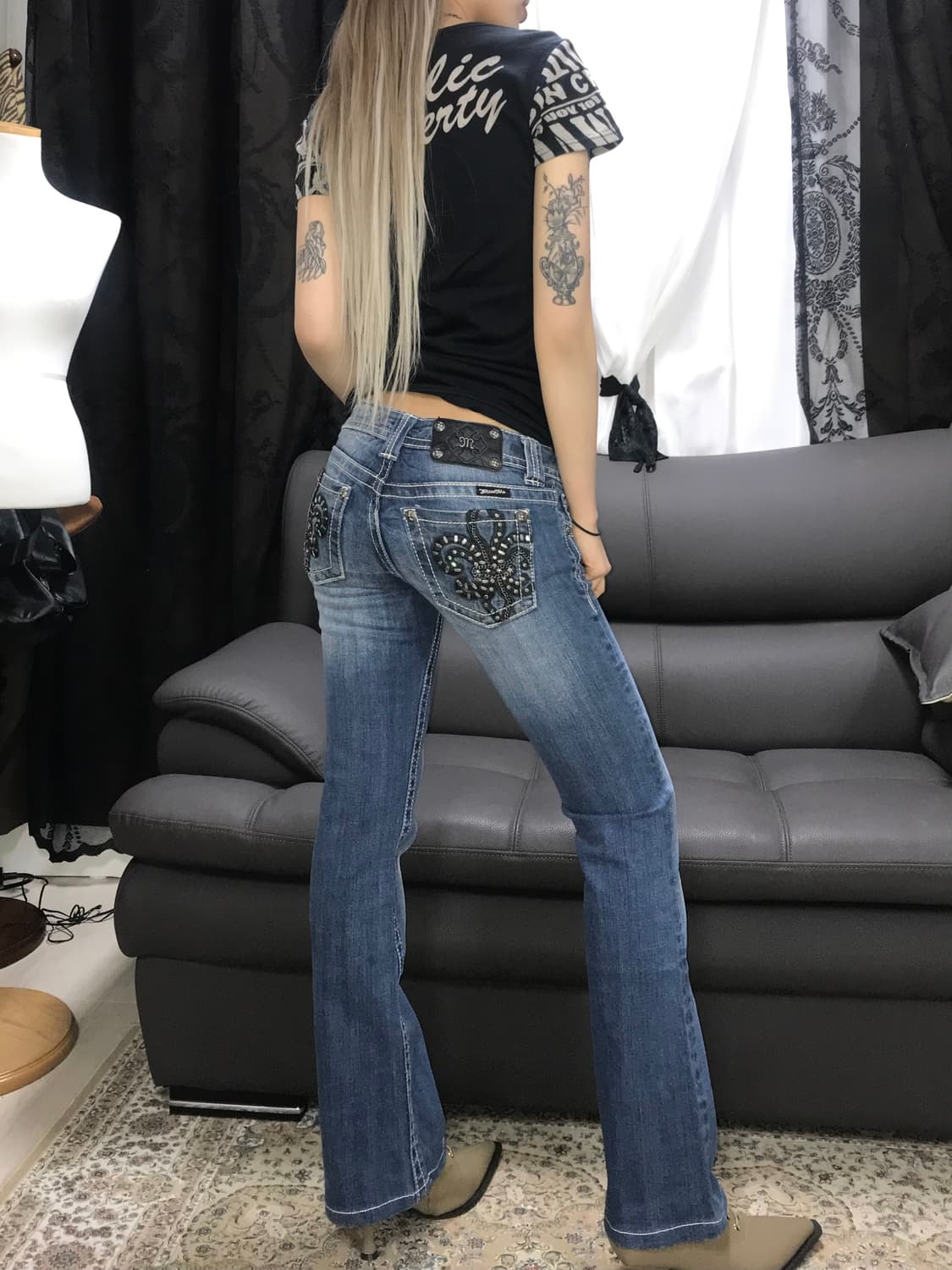 빈티지 로우라이즈 부츠컷 상품이미지5