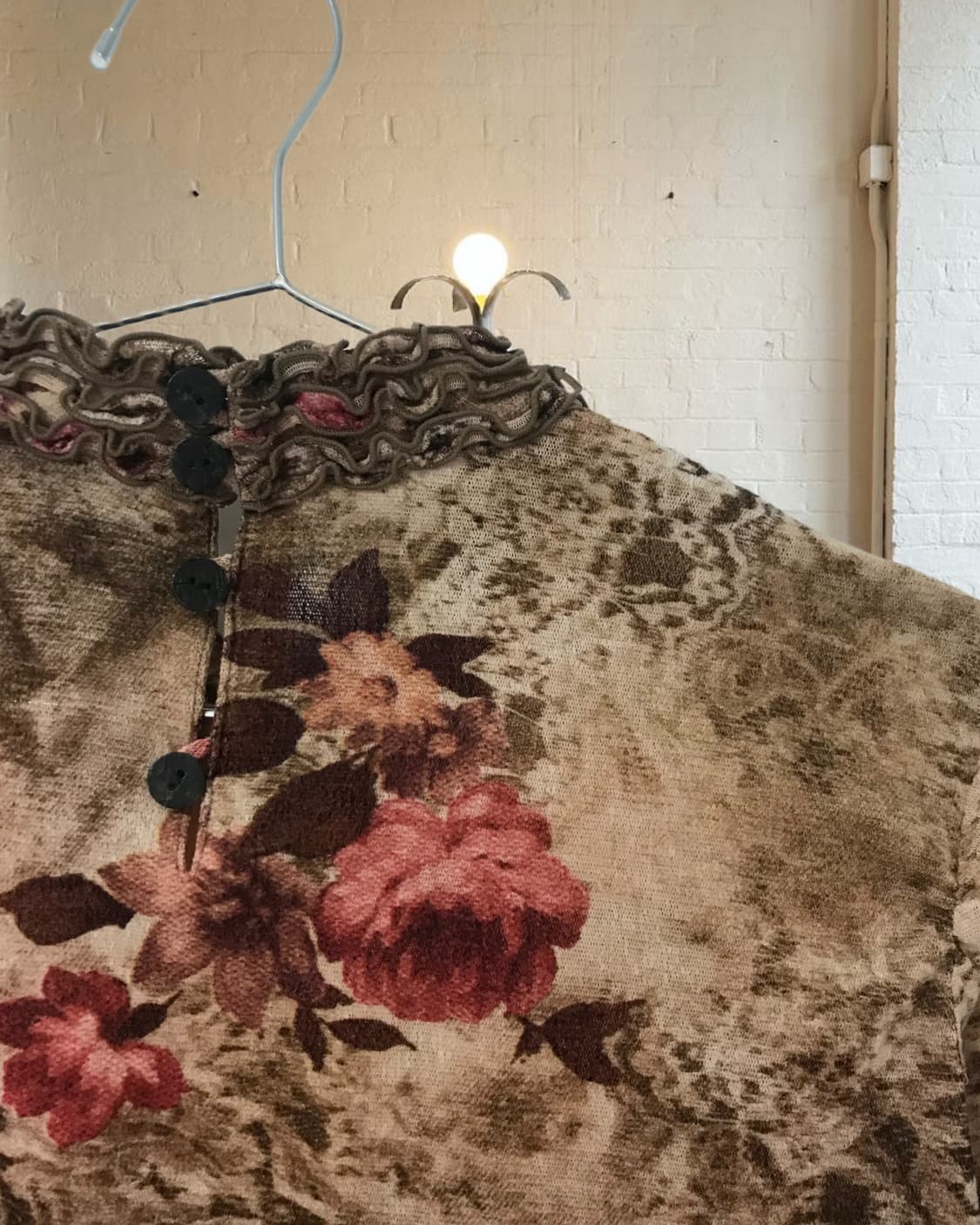 vintage flower pattern top 상품이미지9