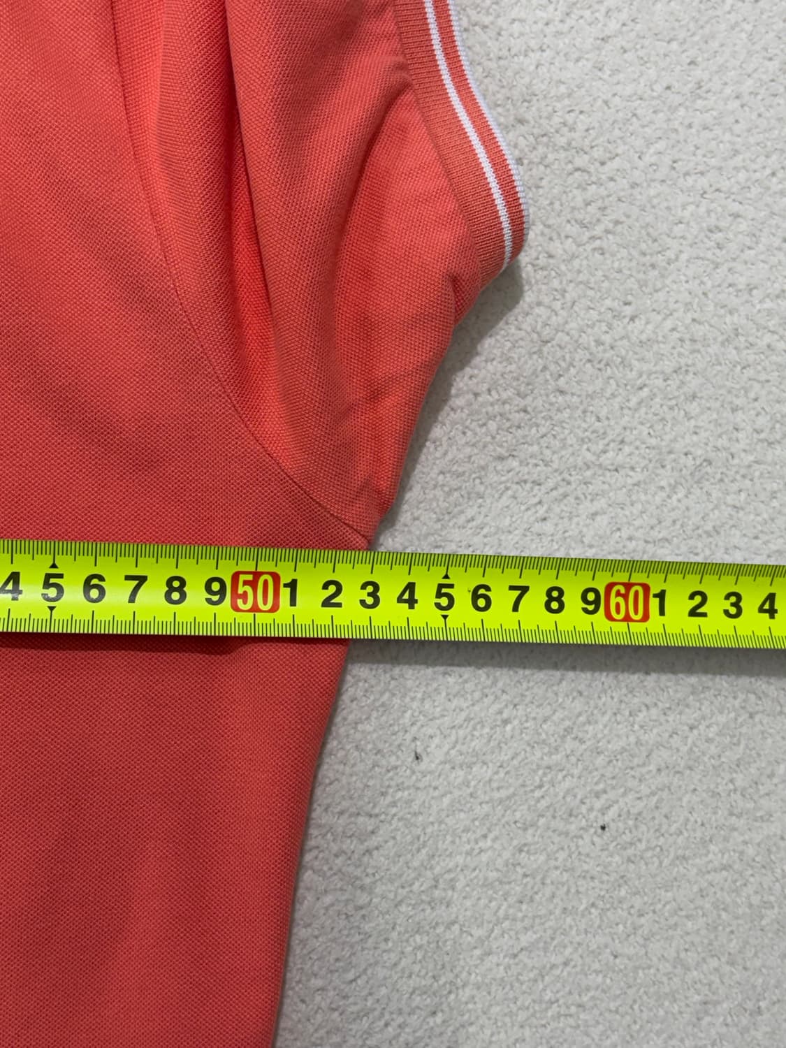 스톤아일랜드 로고 패치 카라 티셔츠 XL 코랄 상품이미지3