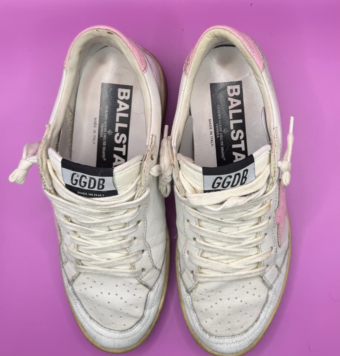 골든구스 볼스타 화이트 핑크 스파클 (Ball Star) 상품이미지3