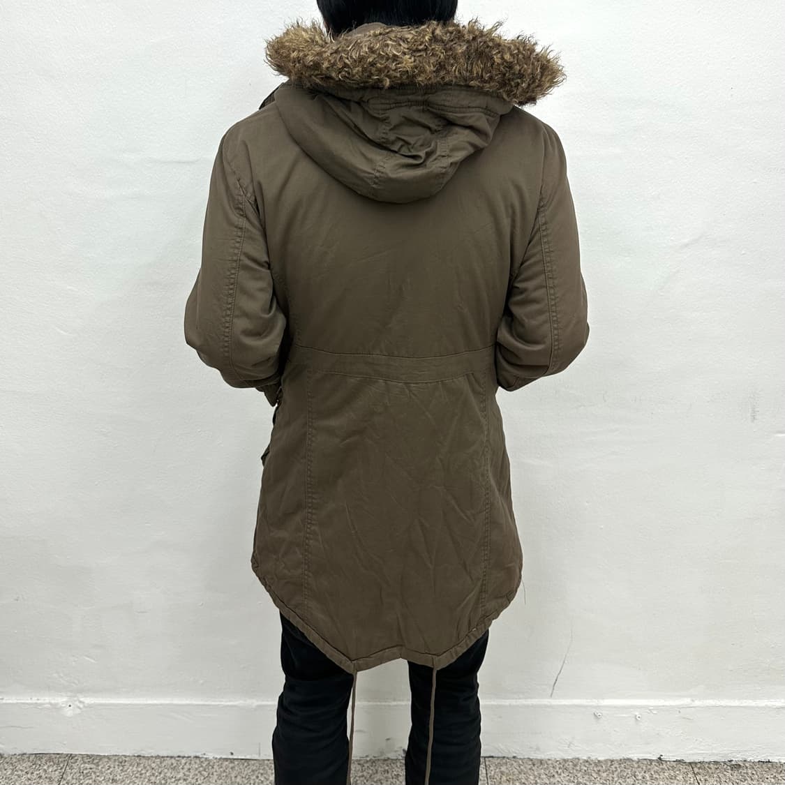 Brown buckle detail fur jacket  상품이미지3