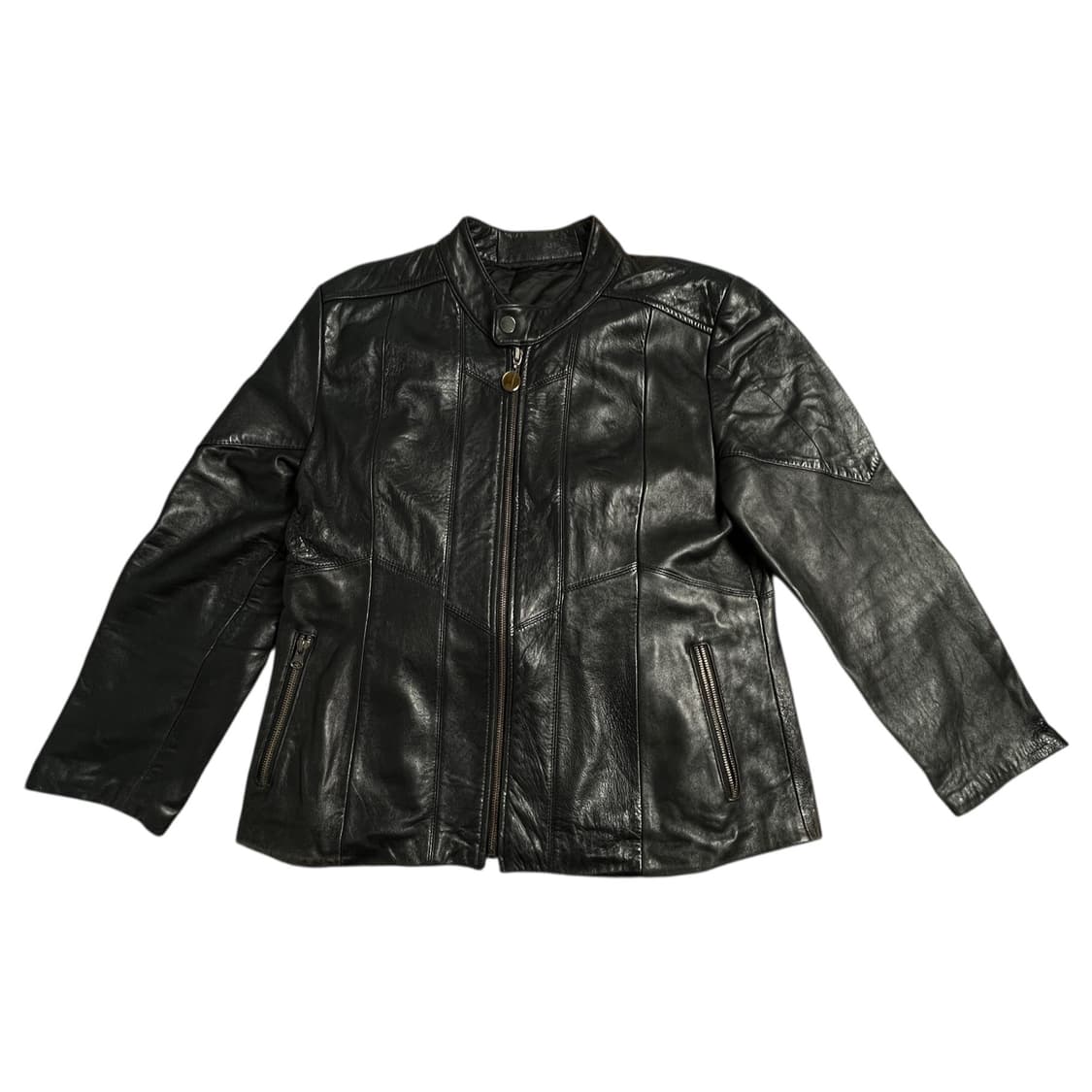 vtg 스탠드 카라 모토 자켓 상품이미지1