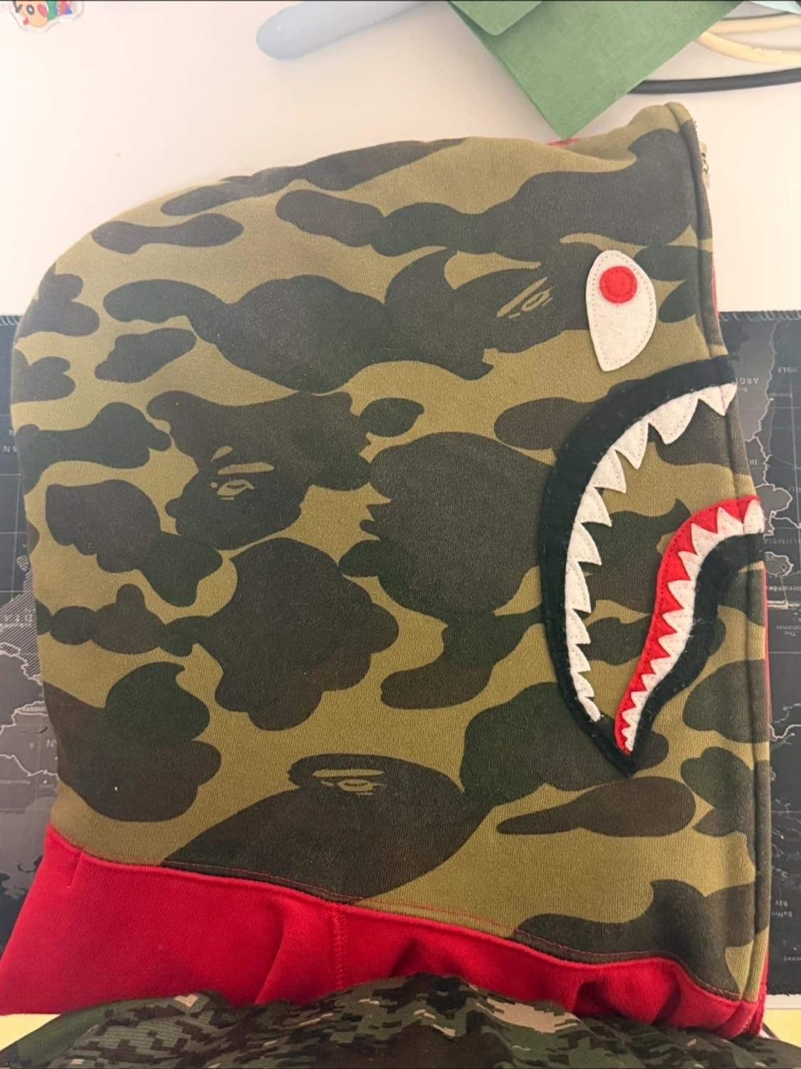 🔥급처/정품🔥베이프 카모 적계 후드집업🔥 상품이미지3