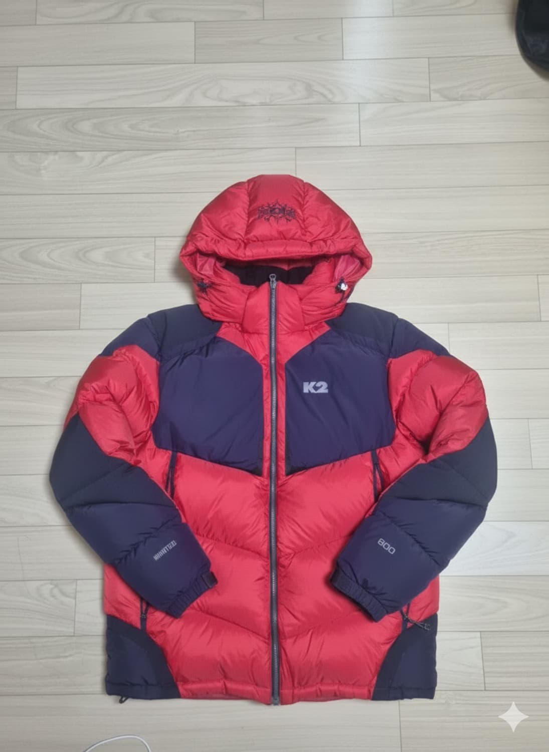 K2 프랑스구스다운 800필파워 윈드스토 퍼 빵빵한 패딩 남성 110사이 상품이미지1