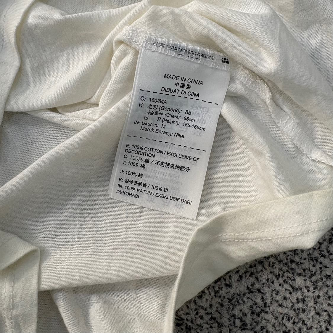 M 나이키 빅로고 반팔 티셔츠 0428J 상품이미지5