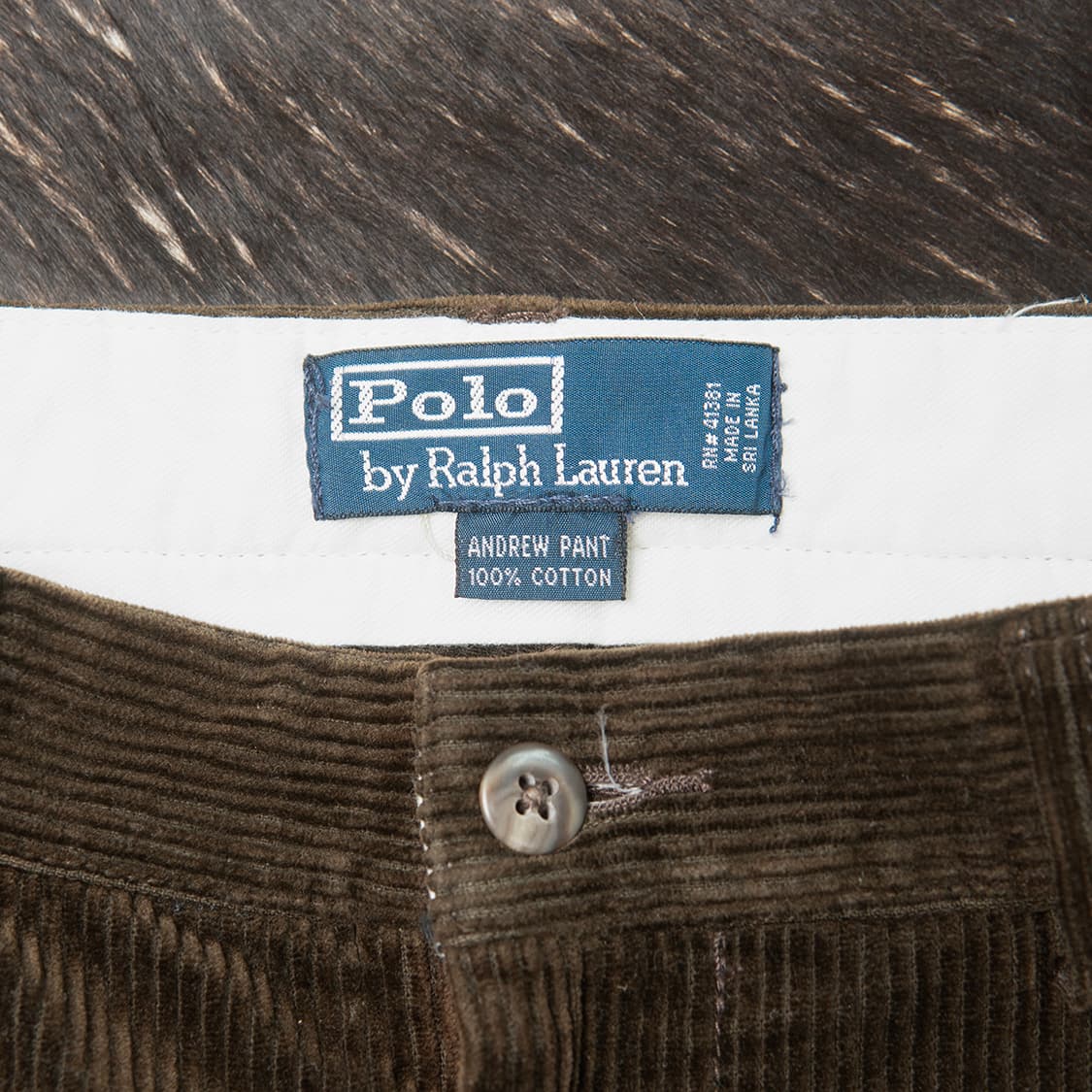 [31] 90s~ 폴로 랄프로렌 ANDREW 투턱 코듀로이 팬츠  상품이미지8