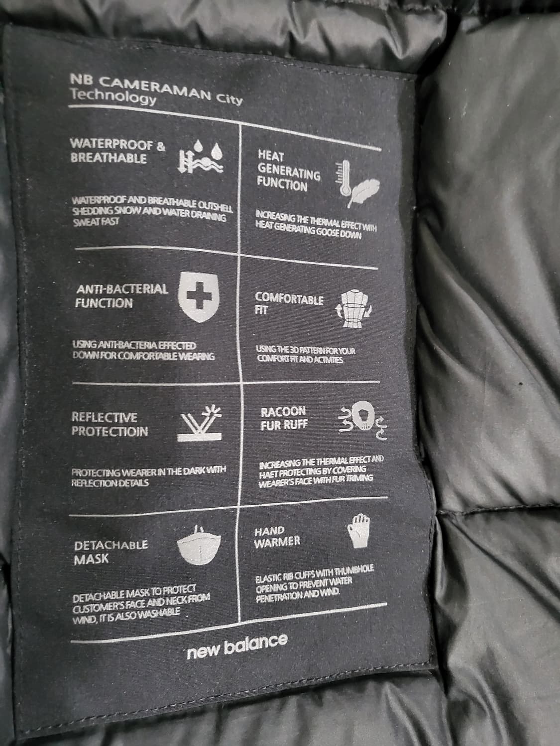 뉴발란스 거위털 패딩자켓90M 상품이미지5