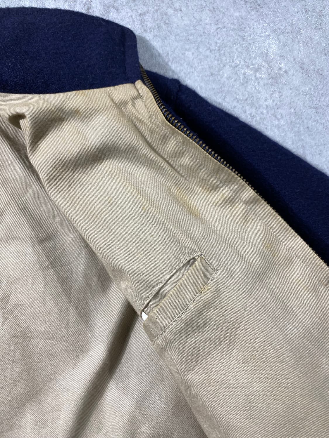 [L] 90s Hogan 호건 다크네이비 울 집업 자켓 상품이미지6