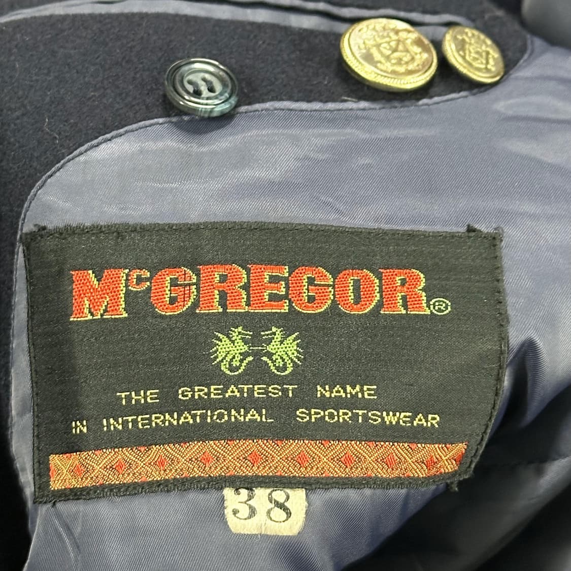 VTG 빈티지 맥그리거 네이비 울 블레이저 자켓 (실측 M) 상품이미지6