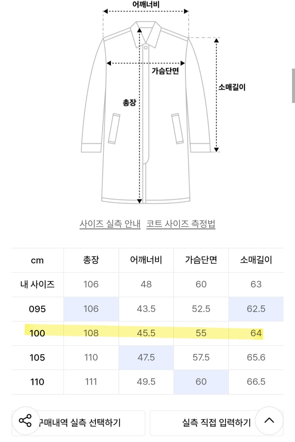 가넷옴므 더블 코트 100사이즈 상품이미지3