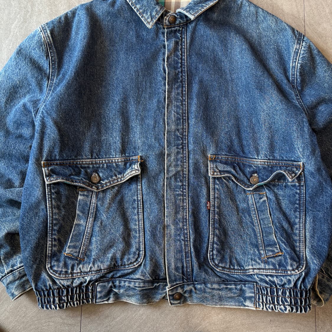 90s 90년대 리바이스 데님 봄버 자켓 청자켓 상품이미지4