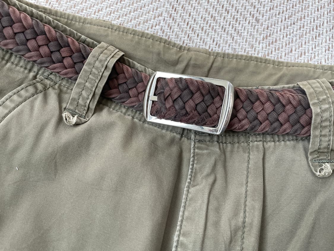 빈티지 브라운 컬러 위빙 벨트 J03823 상품이미지2