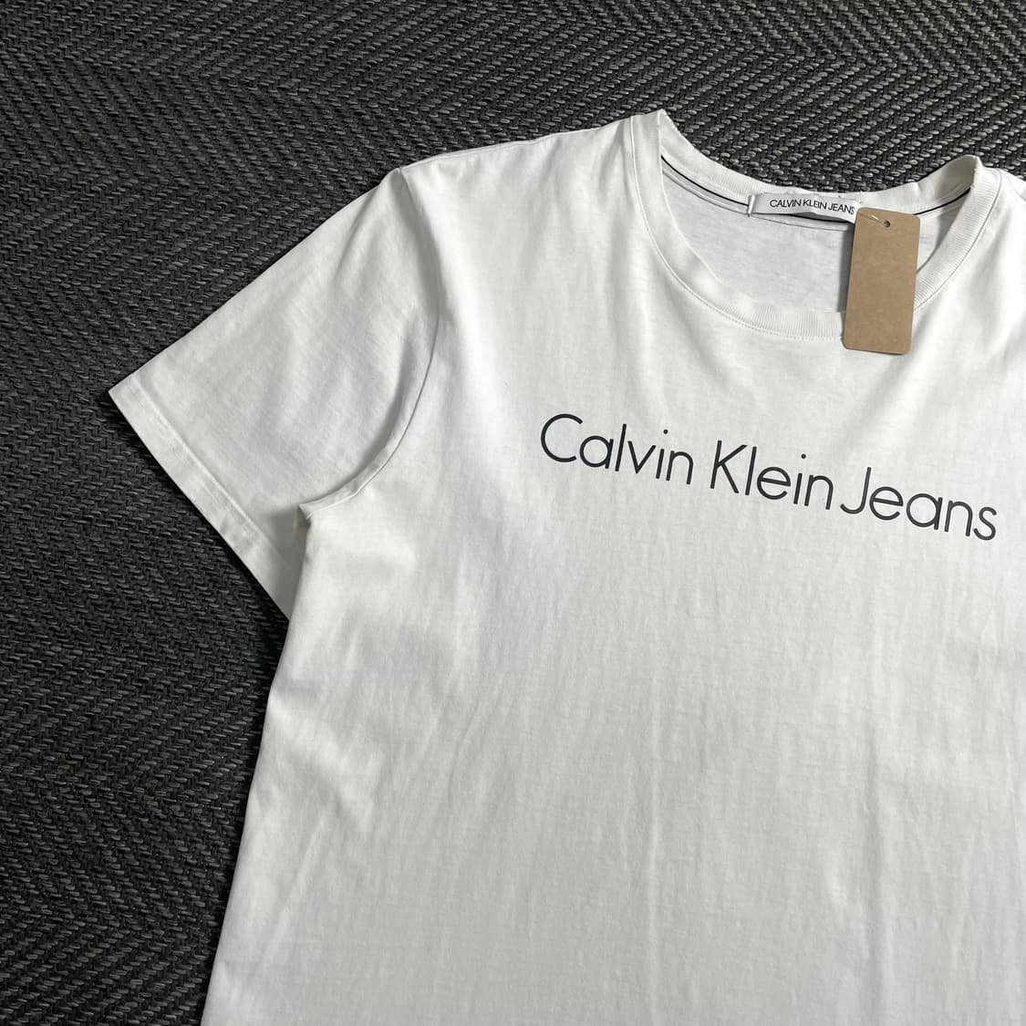 캘빈클라인 스펠아웃 화이트 반팔 티셔츠y 4658 상품이미지4