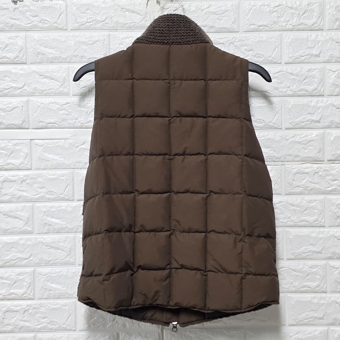 택포) 지프 니트 덕다운 패딩 조끼 S 상품이미지4
